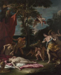 Bacchus a Ariadne, um 1700