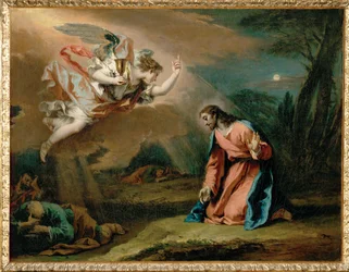 Kristus na Olivové hoře (malba na plátně)