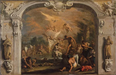 Křest Krista, ca. 1713-14.