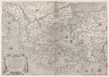 Zrcadlo římské velkoleposti: Mapa Řecka, polovina 16. stol., polovina 16. stol.