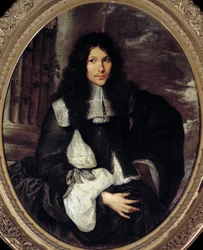 Portrét muže (dlouho předpokládá Jean Fouquet). Anonymní obraz školy Sebastiena Bourdona (1616-1671)