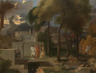 Klasická krajina, cca 1660 (olej na plátně)