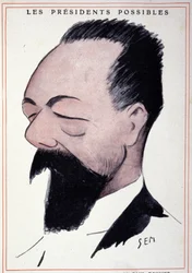 Portrét Paula Doumera (1857 - 1932), francouzského státníka, od Sem (1863 - 1934).