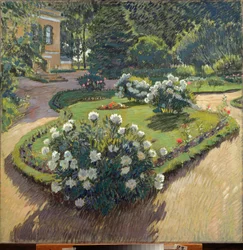 Un jardin (A Garden) - Dílo Sergeje Arsenyeviče Vinogradova (1869-1938), kvaš a pastel na papíře