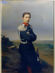 Portrét velkovévody (Careviče) Nicholase Alexandroviče z Ruska (Nikolaj Alexandrovič Romanov