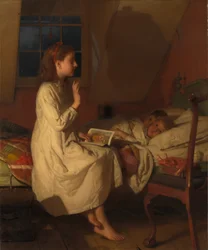 Příběh zlatých zámků, kolem roku 1870 (olej na plátně)