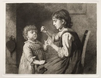 První vyšívání, 1884.
