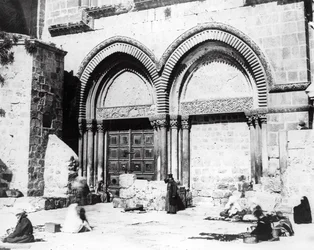 Vchod do kostela Božího hrobu, 1865