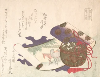 Scroll Painting of Horse, 19. stol., 19. stol.