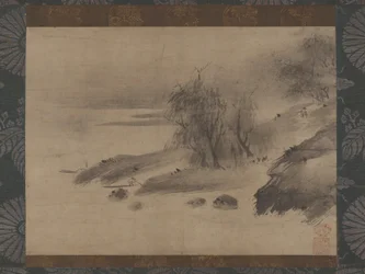 Ink Landscape Suiboku sansui zu, 15.-počátek 16. století.