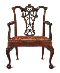 Křeslo s mahagonovou stuhou, 1906