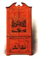 Červený lak kabinet, 1907 1908.