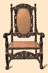 Židle z ořechového dřeva, 1905