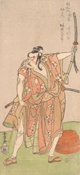 Bando Matataro s Ume no Maruinte D Ramasu Sugewara Denju Tenara Kagami, 2. měsíc th, 1772.