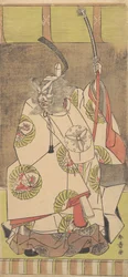 Kabuki herec Ichikawa Danjuro IV, 12. měsíc, 1771.