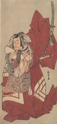 Kabuki a c a r Ichikawa Dan Juro V člen Ah S a p ration ght na chvíli! Silnice. .. .. , 11. brána z roku 1776.