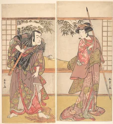 Kabuki a c a rs Nagakawa Tsuneya Dobrý nápad od Ichikawa Dan Juro V, nebo? 80. léta 18. století.