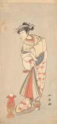 Herec Ichikawa Danjuro V v roli ženy, 1772.