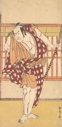 Herec Nakamura Nakazo jako Kyokaku, ca. 1777.