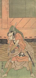 První Nakamura Nakazo jako samuraj, ca. 1770.