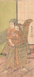 Čtvrtý Ichikawa Danjuro v roli Ukishima Danjo, podzim 1769.