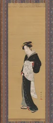 Žena v černém kimonu, 1783-89