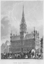 Radnice, Brusel, 1850