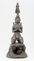 Siva ctí Buddhu, kultura Lan Na (bronz)