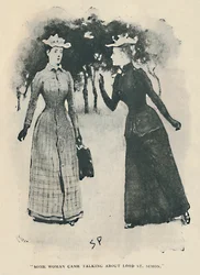 Nějaká žena přišla mluvit o lordu sv. Šimonovi, 1892