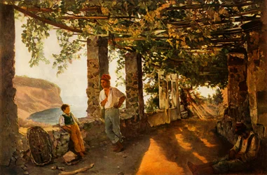 „Terasa u mořského pobřeží“, 1828, 1965.