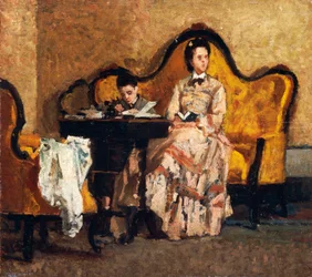 Domácí úkol, Silvestro Lega (1826-1895)