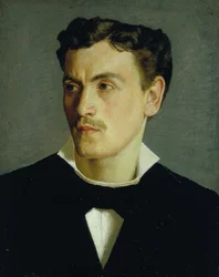 Portrét mladého muže, asi 1855 (olej na plátně)