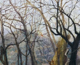 Návštěva, Silvestro Lega, detail