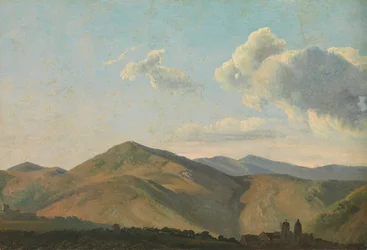 Horská krajina ve Vicovaro, ca. 1786-97.