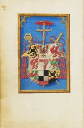 Blazon kardinála Albrechta von Brandenburg