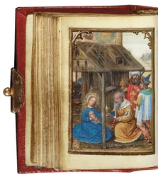 Folio z miniaturní Knihy hodin, použití Řím, Bruggy, 1530-35