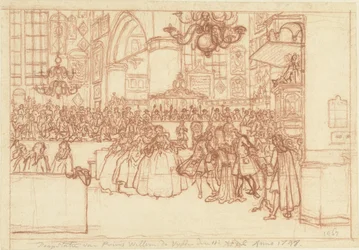 Křest prince Williama V., 1748 Křest prince Willema de Vyfde 11. dubna 1748 (název na předmětu)