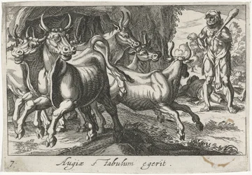 Hercules Hoedt de kudde van Geryon (název na objektu) Herkulische theme