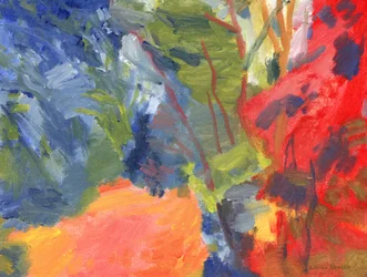 Lesní cesta 16, 2023 (olej na plátně)