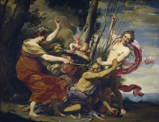 Otec Time Overcomed by Love, Hope and Beauty - Vouet, Simon (1590-1649) - 1627 - Olej na plátně - 107x142 - Museo del Prado, Madrid