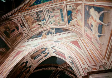 Epizody života svatého Martina (život svatého Martina) - Obraz Simone Martini (1280-1344) Freska