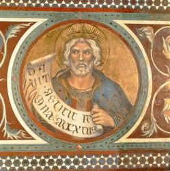 Maesta: Davide, detail z rámu