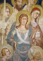 Maesta, detail sv. Michaela, 1315 freska