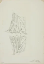 Zahalená postava a odraz, studie pro Mirror of Venus