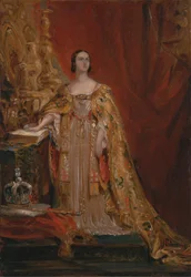 Královna Viktorie skládá korunovační přísahu, 28. června 1838