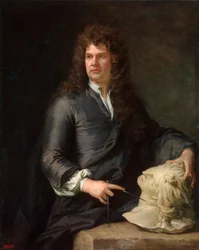 Portrét řezbáře Grinlinga Gibbonse, 1648-1721, před rokem 1690.