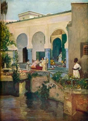 Interiér maurského harému, 1907