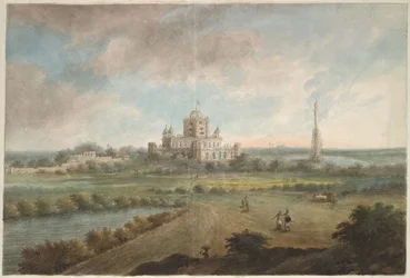 Dům generála Clauda Martina Constantia v parku v Lucknow