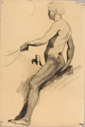Studie jezdeckého pomníku (generál John B. Gordon)