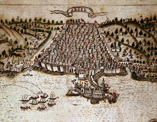 Alžír (pero a inkoust a akvarel na papíře) (detail 268751)